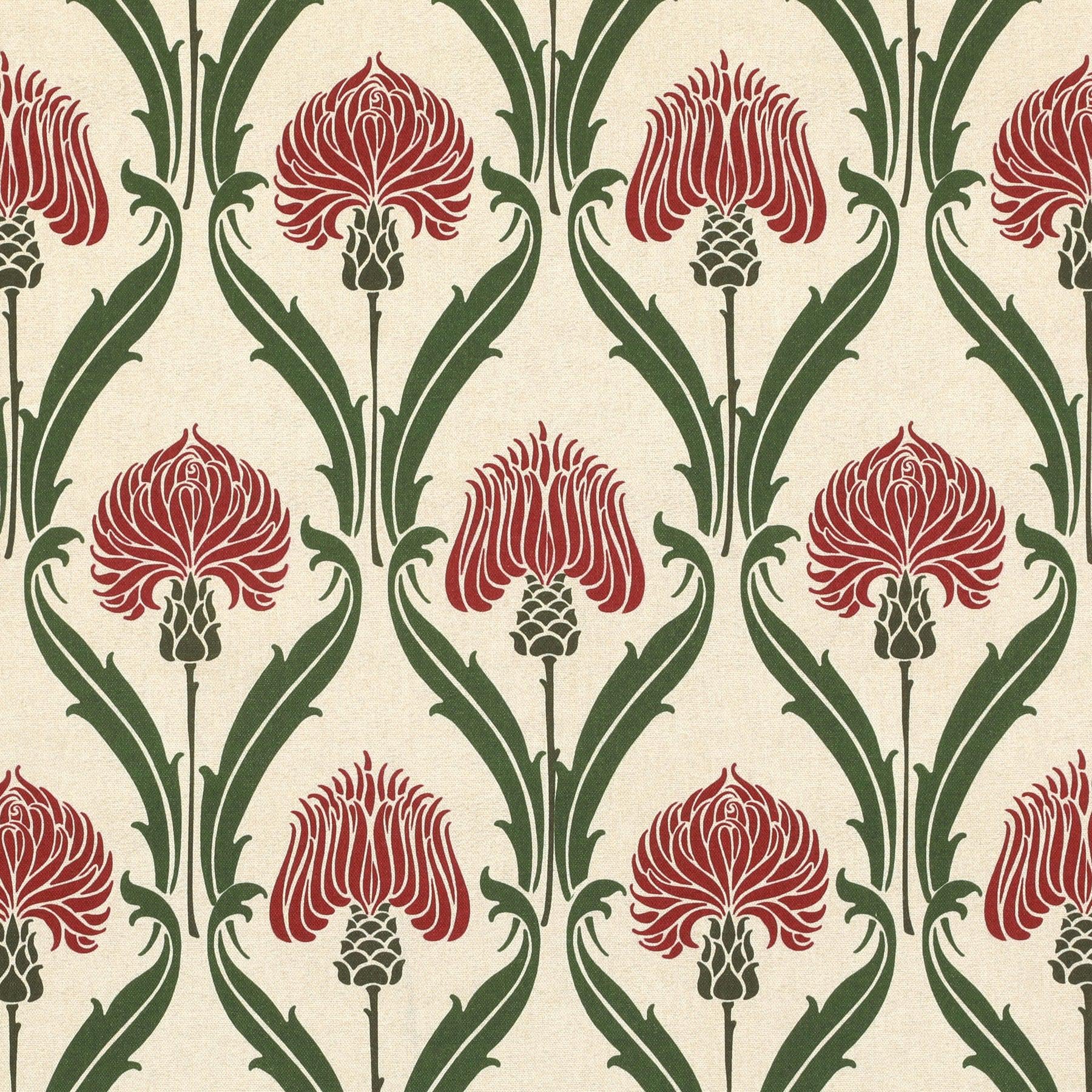 Highland Thistle Tablecloth. Floral Flowers Scandi Table cloth. Round Oval Square Rectangle. Napkins. Handmade UK