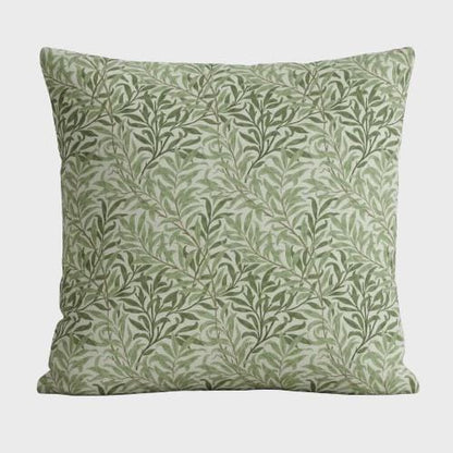 William Morris Cushion Cover Willow Bough Sage Green, Leaf Leaves Throw Pillow, Handmade UK