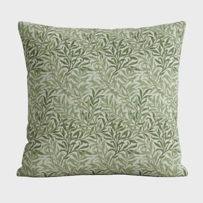 William Morris Cushion Cover Willow Bough Sage Green, Leaf Leaves Throw Pillow, Handmade UK