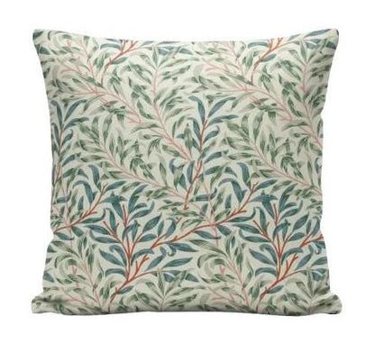 William Morris Cushion Cover Willow Bough Meadow, Leaf Leaves Throw Pillow, Handmade UK