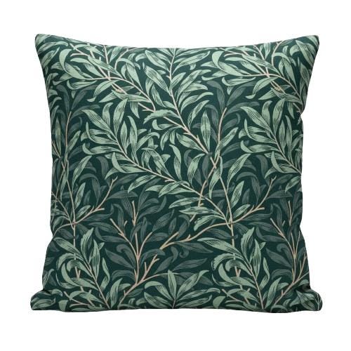 William Morris Cushion Cover Willow Bough Jungle, Leaf Leaves Throw Pillow, Handmade UK