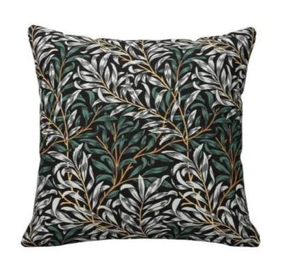 William Morris Cushion Cover Willow Bough Shadow, Leaf Leaves Throw Pillow, Handmade UK