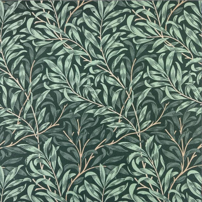 William Morris Table Runner Willow Bough Jungle, Cotton Napkins, Handmade in UK