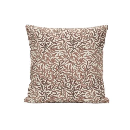 William Morris Cushion Cover Willow Bough Rust , Cotton Throw Pillow , Handmade UK