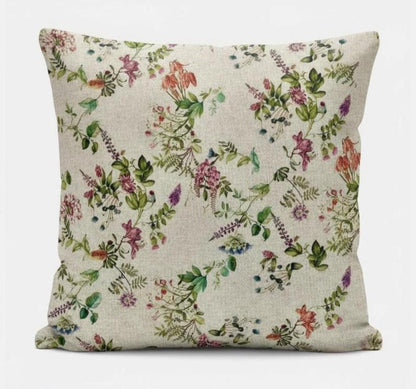 Botanical Garden Floral Cushion Cover, Handmade UK