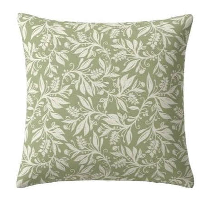 Berry Clusters Leaves Floral Sage Green Cushion Cover , Throw Pillow , Scatter Cushions , Cushion Cover UK