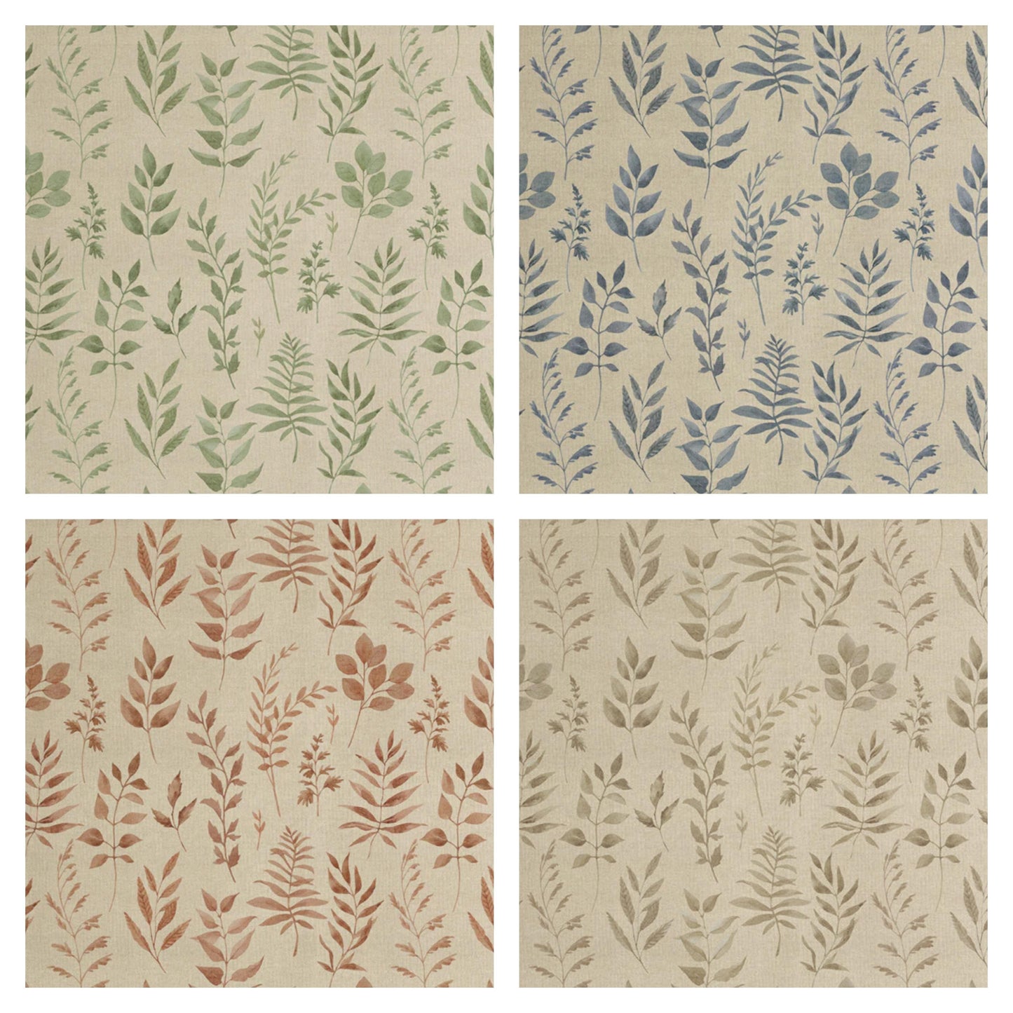 Willow Leaf Tablecloth, Leaves Table cloth , Round Oval Square Rectangle , Napkins , Handmade UK