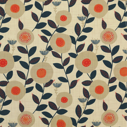 Scandi Floral Tablecloth. Seville Flowers Table cloth. Round Oval Square Rectangle. Napkins. Handmade UK