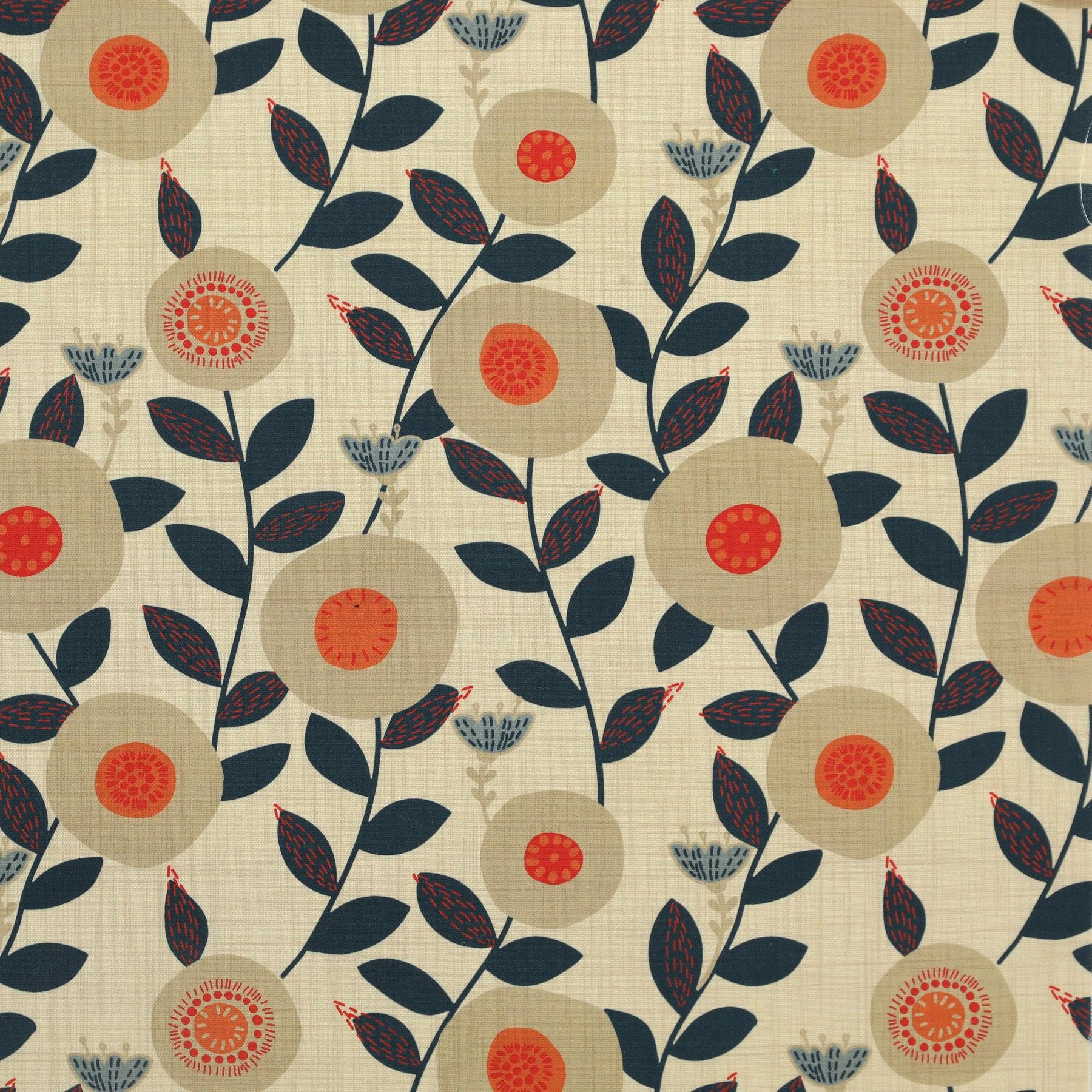 Scandi Floral Tablecloth. Seville Flowers Table cloth. Round Oval Square Rectangle. Napkins. Handmade UK