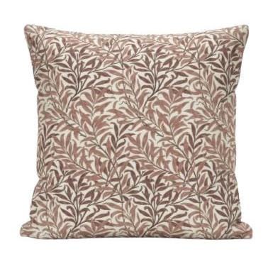 William Morris Cushion Cover Willow Bough Rust , Cotton Throw Pillow , Handmade UK