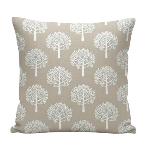 Mulberry Trees White Cushion Cover