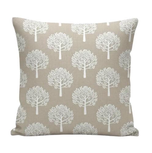 Mulberry Trees White Cushion Cover