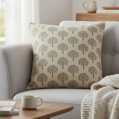 Mulberry Trees Grey Cushion Cover