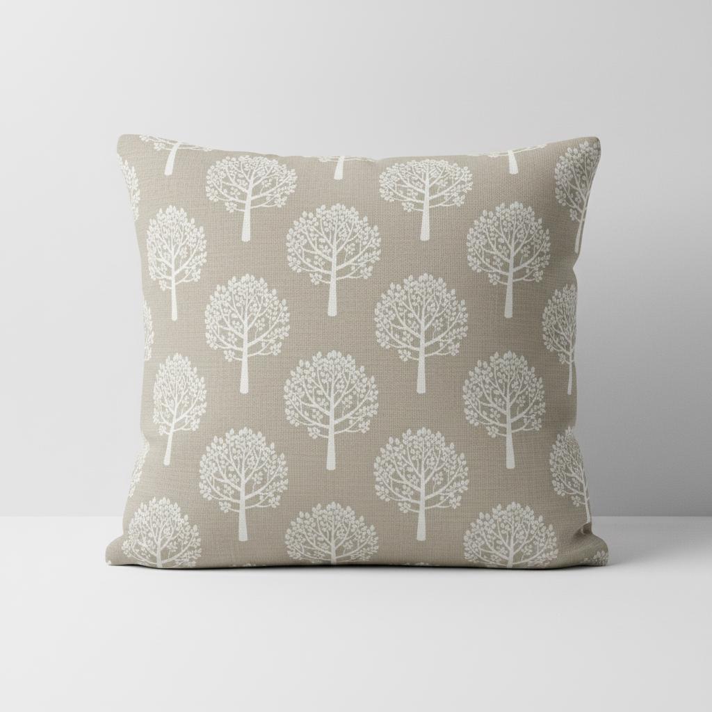 Mulberry Trees White Cushion Cover