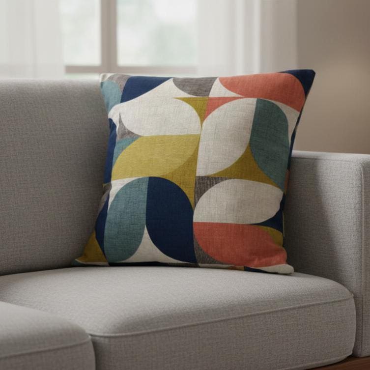 Clarke & Clarke Reno Multi Geometric Cushion Cover
