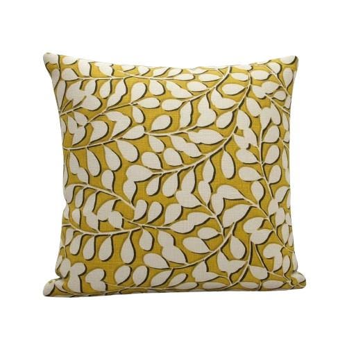 Ashley Wilde Elia Sunflower Cushion Cover, Cotton Throw Pillow , Handmade UK
