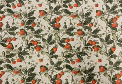 Strawberries Berry Tablecloth, Round Oval Rectangle, Handmade UK