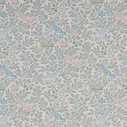 Bird Song Floral Pastel Cushion Cover