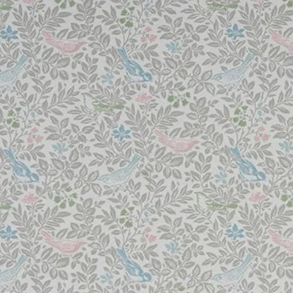 Bird Song Floral Pastel Cushion Cover