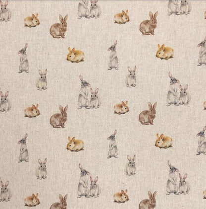 Cute Bunny Rabbits Table Runner Napkins, Handmade UK