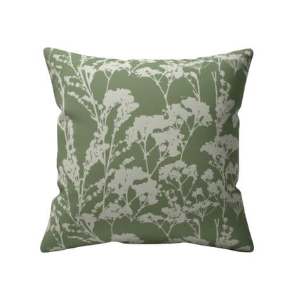 Ashley Wilde Wychwood Forest Green Cushion Cover, Cotton Throw Pillow , Handmade UK