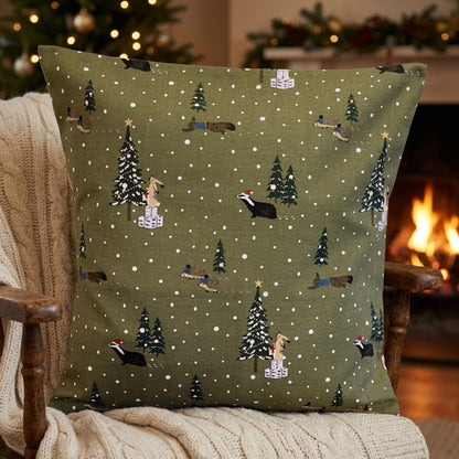 Sophie Allport Festive Forest Christmas Cushion Cover