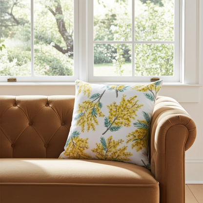 Cath Kidston Mimosa Blossom Citrine Cushion Cover