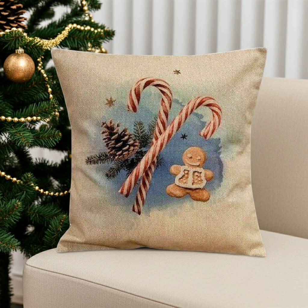 Christmas Candy Cushion Cover