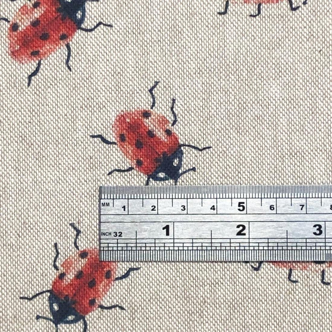 Ladybirds Tablecloth , Linen Look Tablecloth , Tablecloth UK - CushionCoverAndDecor