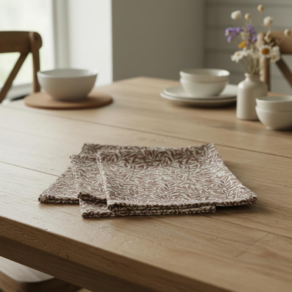 Tischläufer, Servietten mit springenden Hasen, Naturbeige-Design, Ostertischläufer, Größen: 91 cm, 122 cm, 137 cm, 152 cm, 163 cm, 183 cm, 213 cm, 244 cm, 264 cm, Handgefertigt aus 100 % Baumwolle
