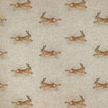 Leaping Hares Beige Cushion Cover - CushionCoverAndDecor