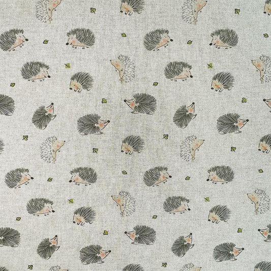 Little Hedgehogs Tablecloth , Hedgehogs Tablecloth , Linen Look Tablecloth , Tablecloth UK - CushionCoverAndDecor