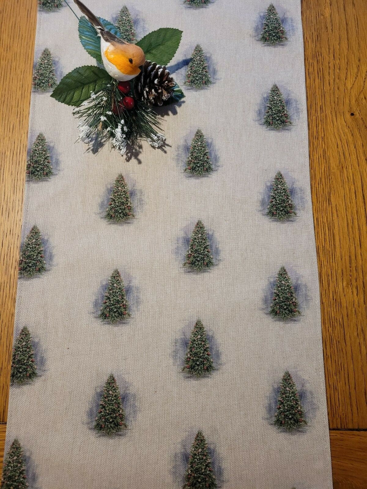 Luxury Christmas Trees Table Runner Available In Various Lengths - CushionCoverAndDecor