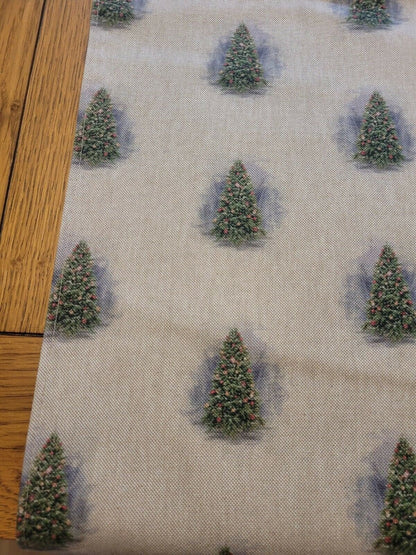 Luxury Christmas Trees Table Runner Available In Various Lengths - CushionCoverAndDecor