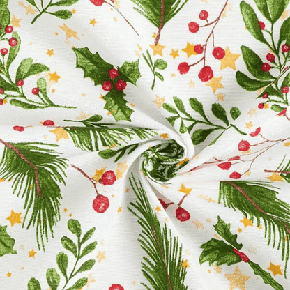 Luxury Christmas Twigs & Berries Tablecloth Available In Many Sizes - CushionCoverAndDecor