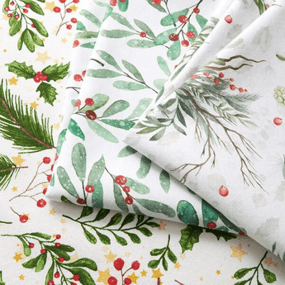 Luxury Christmas Twigs & Berries Tablecloth Available In Many Sizes - CushionCoverAndDecor