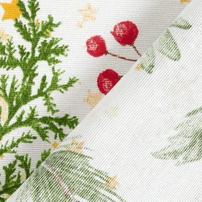 Luxury Christmas Twigs & Berries Tablecloth Available In Many Sizes - CushionCoverAndDecor