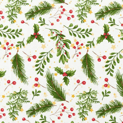 Luxury Christmas Twigs & Berries Tablecloth Available In Many Sizes - CushionCoverAndDecor