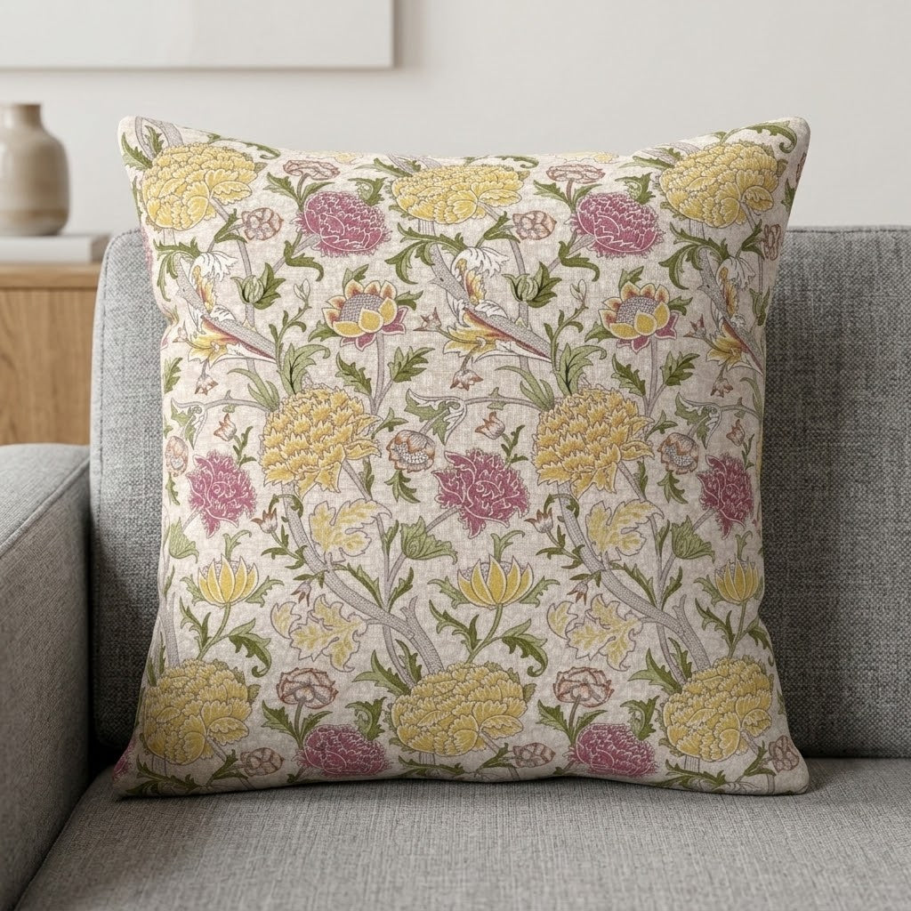 William Morris Cray Floral Stardust Cushion Cover