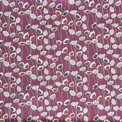 Meeko Clara Floral Tulip Very Berry Purple Tablecloth . - CushionCoverAndDecor