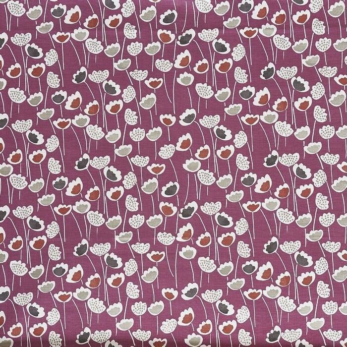 Meeko Clara Floral Tulip Very Berry Purple Tablecloth . - CushionCoverAndDecor