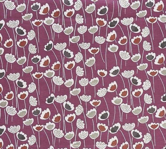 Meeko Clara Floral Tulip Very Berry Purple Tablecloth . - CushionCoverAndDecor