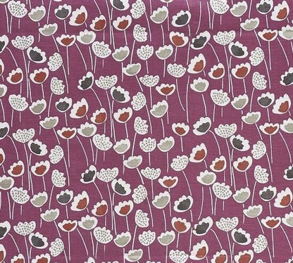 Meeko Clara Floral Tulip Very Berry Purple Tablecloth . - CushionCoverAndDecor