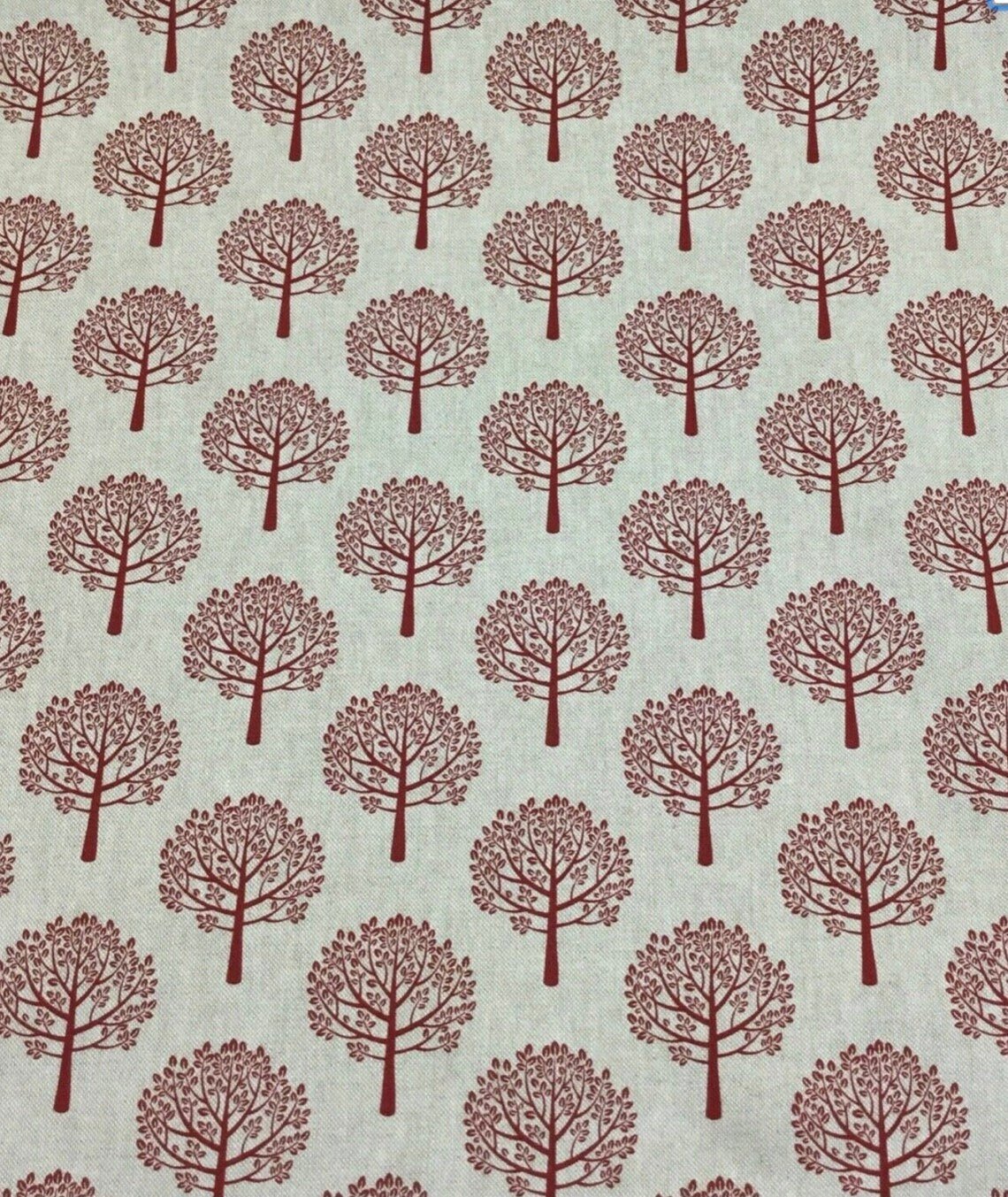 Mulberry Trees Table Runner , Cotton Rich-Linen Look Design 36" 48" 54" 60" 64" 72" 84" 96" 104" - CushionCoverAndDecor