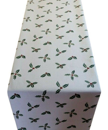 Mulberry Trees Table Runner , Cotton Rich-Linen Look Design 36" 48" 54" 60" 64" 72" 84" 96" 104" - CushionCoverAndDecor