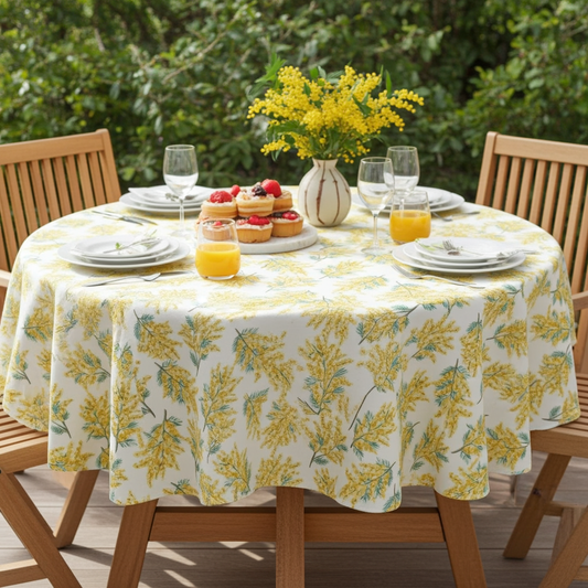 Cath Kidston Mimosa Blossom Citrine Tablecloth