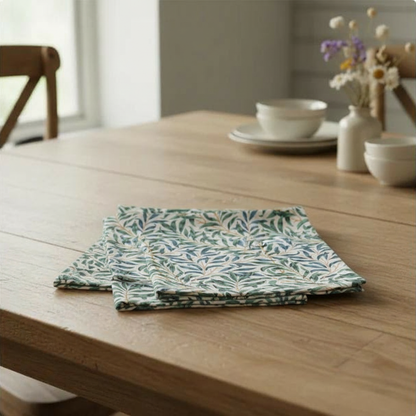 Tischläufer, Servietten mit springenden Hasen, Naturbeige-Design, Ostertischläufer, Größen: 91 cm, 122 cm, 137 cm, 152 cm, 163 cm, 183 cm, 213 cm, 244 cm, 264 cm, Handgefertigt aus 100 % Baumwolle