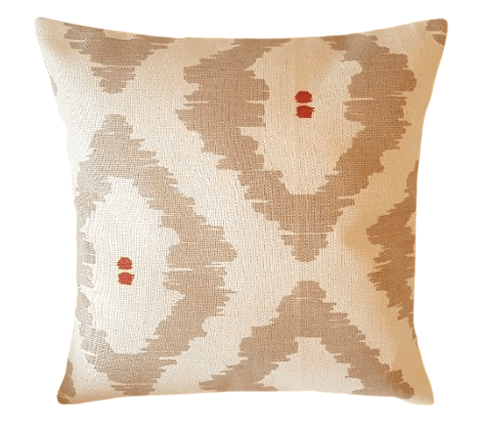 Patagonia Off White Smoke Beige Geometric Cushion Cover - CushionCoverAndDecor