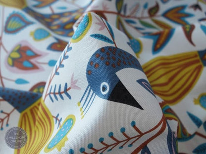 Peacock Birds Tablecloth Design , Tablecloth UK , Fryetts Tablecloth 100% Cotton - CushionCoverAndDecor