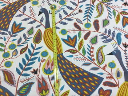 Peacock Birds Tablecloth Design , Tablecloth UK , Fryetts Tablecloth 100% Cotton - CushionCoverAndDecor